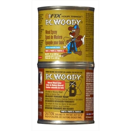 Pc Products Protective Coating 163337 12 Oz Woody Wood Epoxy Paste 163337